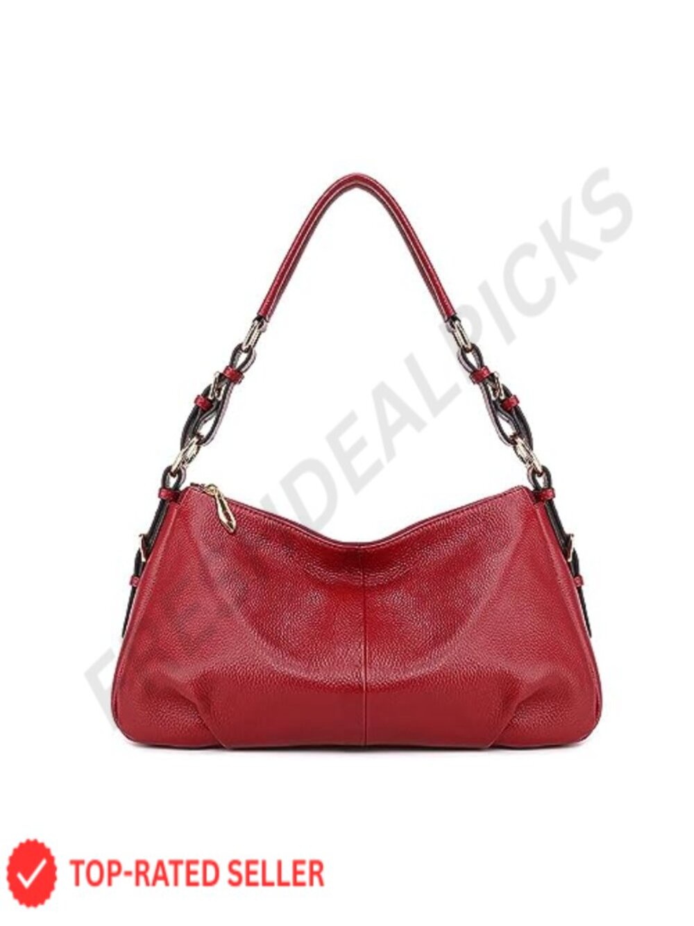 Vintage Leather Hobo Bag for Women Adjustable Handle Top Grain Cowhide Purse